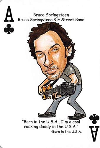 Bruce Springsteen ticaret kartı (E Street Band, ABD'de doğdu) 2019 Kahraman Desteleri Rock'a Haraç A