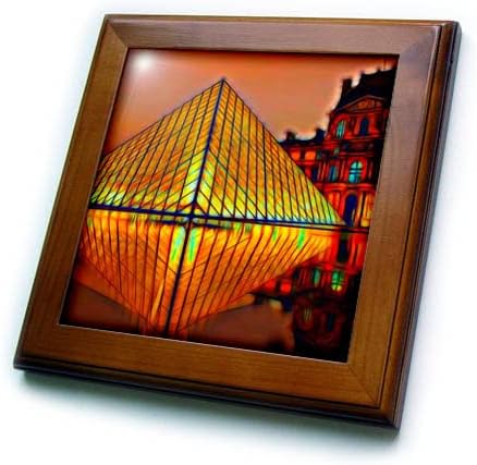3 ışıkla aşılanmış resim çerçeveli karoların Louvre görüntüsünü Düşürün (ft-365056-1)