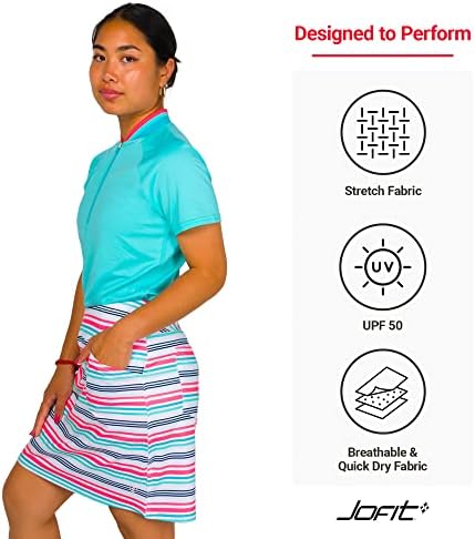 Jofit Giyim Kadınları?s Atletik Giyim Mina Skort 17 Golf ve Tenis için, Orta Boy, Sahil Şeridi