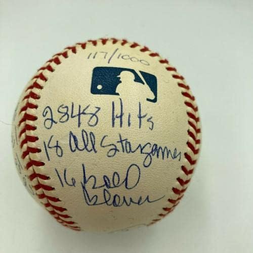 Brooks Robinson, JSA COA İmzalı Beyzbol Toplarıyla Ağır Yazılı Kariyer İstatistikleri Beyzbolu İmzaladı