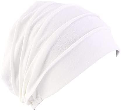 Kemo Şapkalar Kadınlar için Hımbıl bere şapkalar Yumuşak Pamuklu Kanser Şapkalar Uyku Kap Saç Baş Kaplamaları