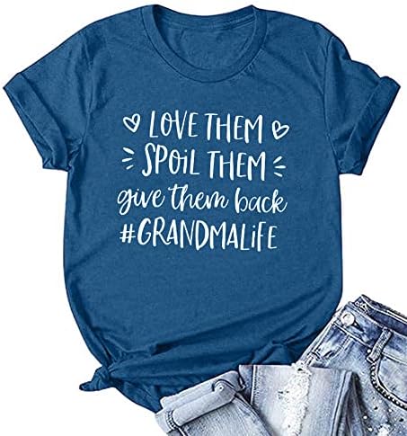 Büyükanne Gömlek Kadın Aşk Onları Yağma Onları Geri Vermek Büyükanne Gömlek Büyükanne Yaşam Grafik Tees Casual En