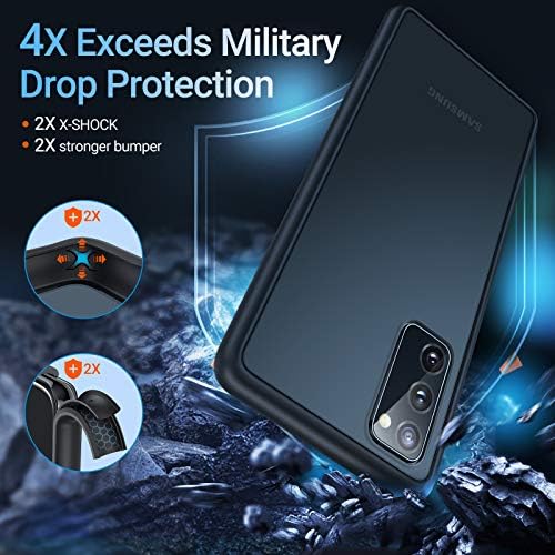 Samsung Galaxy S20 FE Kılıf 5G Kılıf için TORRAS Darbeye Dayanıklı Uyumlu, [6FT Askeri Düşme Koruması] [İpeksi Dokunuş] Samsung