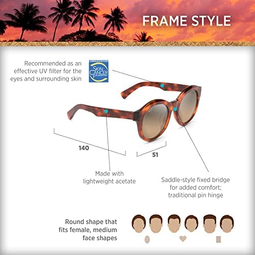 Maui Jim Kadın Yasemin Polarize moda Güneş Gözlükleri
