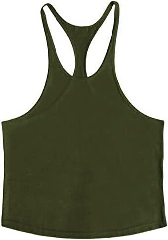 ZUEVI erkek Stringer Tankı Üstleri Kaslı Kesim Vücut Geliştirme Spor Yelek Y-Geri Spor T-Shirt