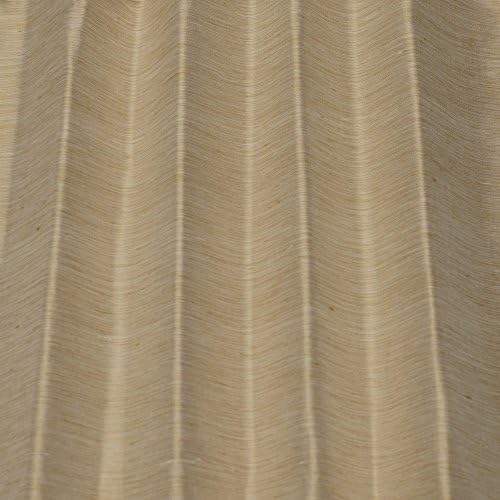 Krem & Altın Kravat-Boya Stripes Shantung Dupioni, 100 % İpek Kumaş, Bahçesinde tarafından, 54 Geniş