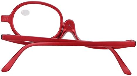 Büyüteçli Makyaj Gözlükleri Tek Lens, Kadınlar için Makyaj Okuma Gözlükleri Büyüteçli Kozmetik Okuyucular Çevirmeli Tek Lensli