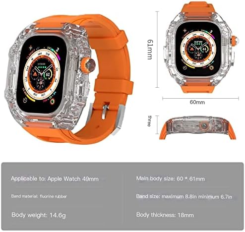 HEPUP Apple Ürünü İçin Ultra 49mm mod seti Serisi 8 7 6 5 4 SE Bant bilezik kayışı Watchband Hafif Sağlam Kılıf Koruyucu