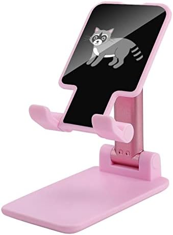 Siyah Rakun Cep Telefonu Standı Ayarlanabilir Katlanabilir Tablet Masaüstü telefon Tutucu Aksesuarları