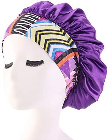 Kadınlar için saç Bonesi Saten İpek Yumuşak Kıvırcık Saç Uyku Kap Elastik Kafa Bandı Saten Kaput Şapka Uyku Kap Kadın Güzellik