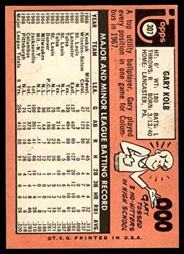 1969 Topps 307 Gary Kolb Pittsburgh Korsanları (Beyzbol Kartı) VG/ESKİ Korsanlar