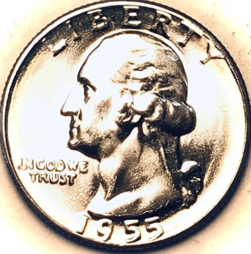 1955 P Washington Gümüş MÜCEVHER BU OBR Çeyrek Satıcı Mint State