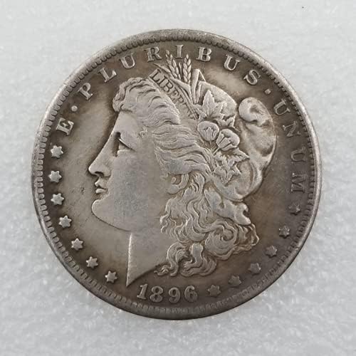 Kocreat 1896-KOPYA Morgan Dolar Kaplama Gümüş Sikke-Çoğaltma ABD Eski Orijinal Ön Morgan Hatıra Paraları Hobo Sikke En İyi