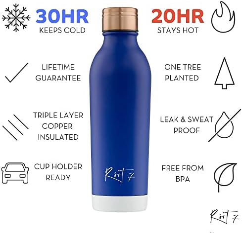 Root7 OneBottle™ / 500ml / Bakır Yalıtımlı Termal Su Şişesi, Çift Cidarlı Paslanmaz Çelik, BPA İçermez, Sıcak ve Soğuk içecek