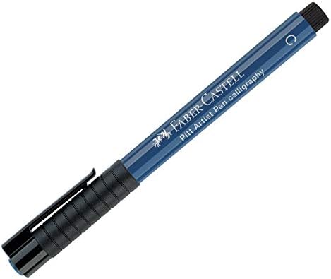 Faber-Castell FC167547 Hindistan Mürekkep Pitt Sanatçı Kaligrafi Kalemleri-İndantren Mavisi