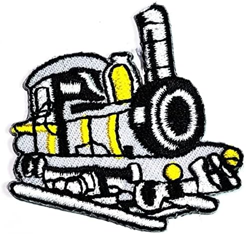 Kleenplus Mini Gri Tren Yama El Sanatları Sanat Dikiş Tamir Tren Sevimli Araba Karikatür İşlemeli Demir On Rozeti Dikmek