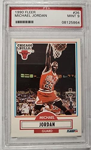 1990 Fleer Nba Michael Jordan Chicago Bulls Kartı 26 Psa 9 Nane-İmzasız Basketbol Kartları