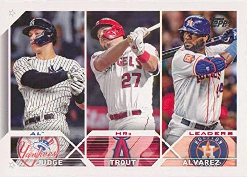 2023 Topps 246 Aaron Judge / Mike Trout / Yordan Alvarez Beyzbol Ticaret Kartı