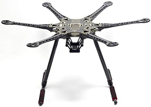 S550 Hexacopter çerçeve kiti 6 Eksenli Drone Alev Karbon Fiber iniş takımı ile