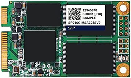 16GB Silikon Güç MSA300SV MLC SATA3 mSATA Endüstriyel Katı Hal Diski