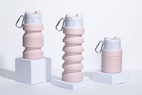SUSUZ Katlanabilir Su Şişesi | BPA içermeyen ve gıda sınıfı silikon | 500mL | Günlük kullanım için uygun ve mükemmel (Gök