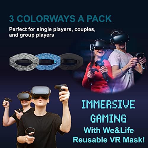 Biz ve Yaşam Ter Koruma, Oculus Quest 2 ve Oculus Go ile Uyumlu, VR Maskeleri, Ter Bandı, yüz maskesi Egzersiz için Kullanın