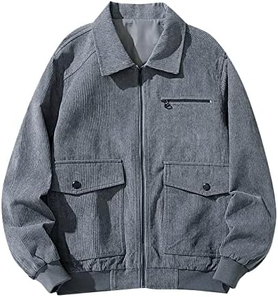 ADSSDQ Erkek Ceket Kış, uzun Kollu Kışlık Mont Erkekler Artı Boyutu Moda Yürüyüş Rüzgar Geçirmez Zip Düz Renk Jacket16