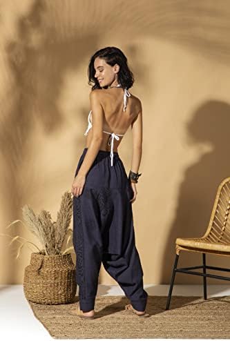 En Veshti Şirket kadın Premium %100 % Pamuk Gevşek Baggy Baskılı Yoga harem pantolon…