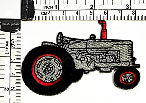 Kleenplus 3 adet. Gri Traktör Yama İşlemeli Rozet Demir On Dikmek Amblemi Ceketler Kot Pantolon Sırt Çantaları giysi etiketi