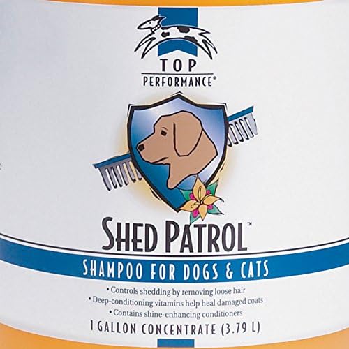 En İyi Performans Shed Patrol Tüy Dökücü Köpek ve Kedi Şampuanı, 1 Galonluk
