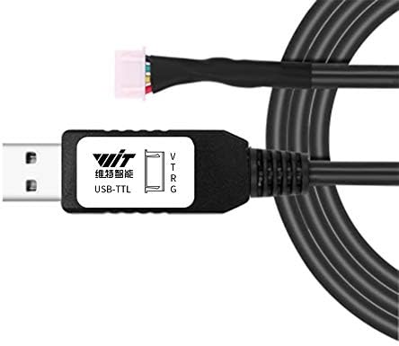WİTMOTİON USB TTL UART dönüştürücü kablosu ile CH340 Çip, Sonlandırıldı 4 Yollu Dişi Soket Başlığı, Seri Adaptör (1 m/3.28