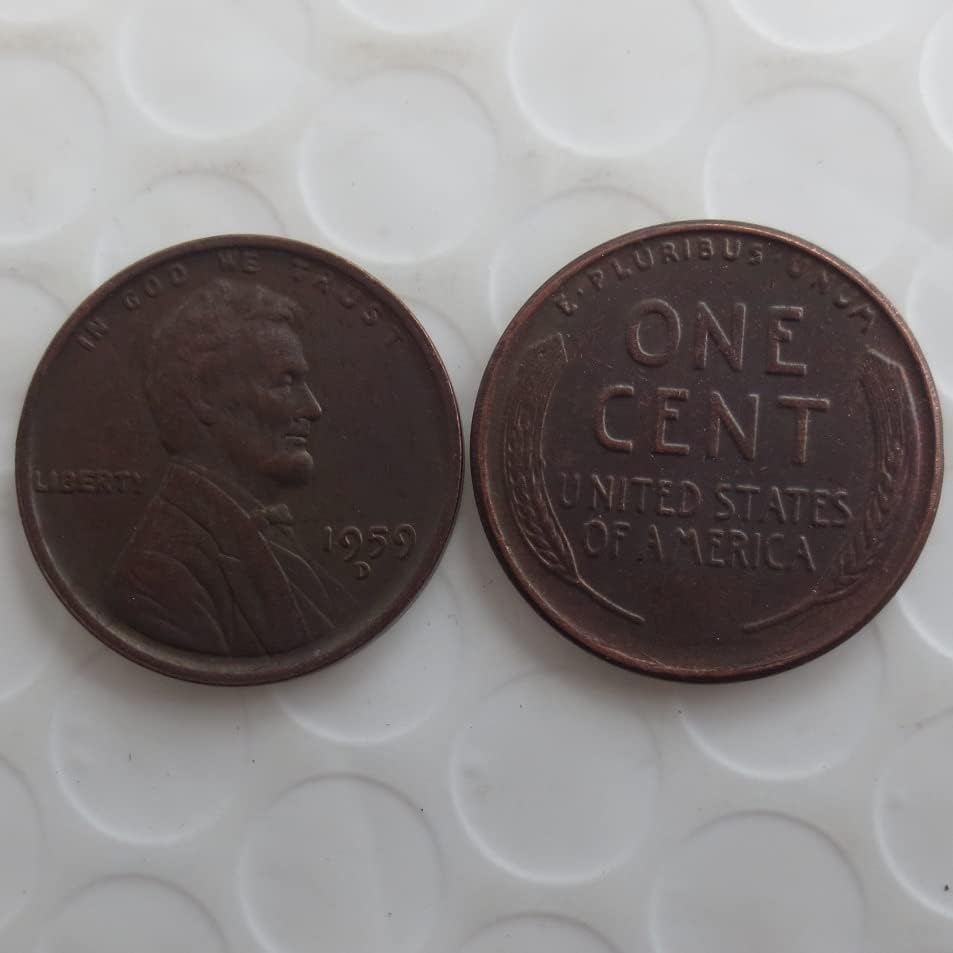 1959 ABD Lincoln Cent Dış Kopya hatıra parası