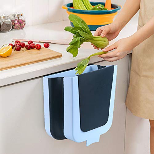 YARNOW 3 adet Katlanabilir Mavi Küçük Sınıflandırma Kazıyıcı Kutusu Tuvalet Kutuları Mutfak Depolama Araca Monteli Konteyner