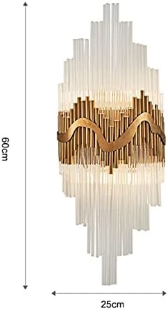 Wmdtr Postmodern duvar lambası yaratıcı kristal abajur tasarım duvar lambaları G9 başucu aydınlatma aplik pirinç duvar ışıkları