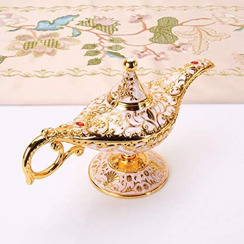 Genç Noel Hediyeleri Noel Hediyesi AZLACO Klasik Lüks Aladdin Sihirli Fener lambası Lamba Potunun Altın Cini Alaşım Masa