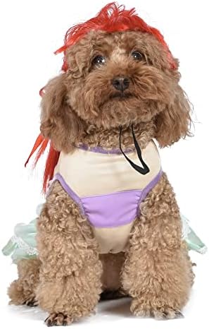 Evcil Hayvanlar için Disney Cadılar Bayramı Disney Prenses Ariel Kostümü-Ekstra Ekstra Büyük | Köpekler için Disney Prenses