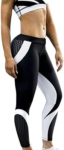 Kadınlar için WOCACHI Yüksek Bel Yoga Pantolon, Moda Egzersiz Tayt Spor Spor Salonu Koşu Yoga Atletik Pantolon