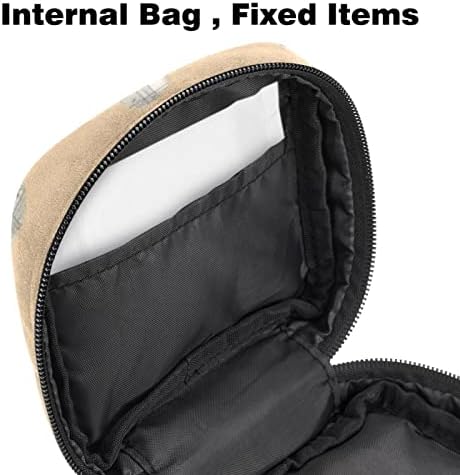 ORYUEKAN temizlik peçeteleri saklama çantası, Taşınabilir Kullanımlık Regl Pad fermuarlı çantalar, Tampon çanta Kadın Kızlar
