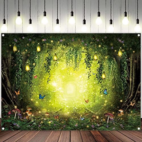 YCUCUEI 7x5ft Bahar Büyülü Orman Zemin Paskalya Peri Masalı Wonderland Woodland Çocuklar için oda duvar süslemeleri Doğum