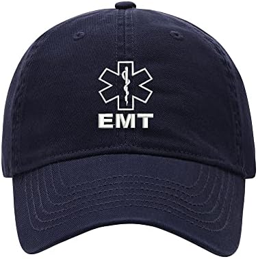 L8502-LXYB beyzbol şapkası Erkekler EMT-911 Işlemeli Yıkanmış Pamuk Baba Şapka Unisex beyzbol şapkası s