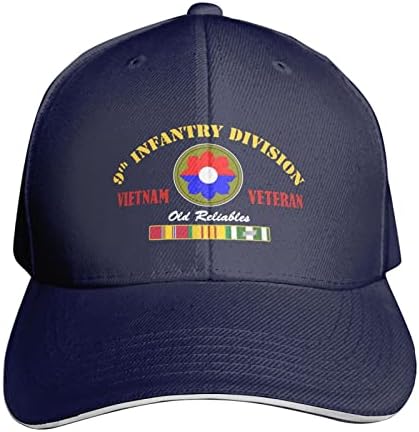 9th Piyade Tümeni Vietnam Veteran beyzbol şapkası Erkek Kadın Şapka Unisex Şapka Ayarlanabilir Golf Kap