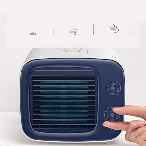MXJCC Taşınabilir Küçük Kişisel Evaporatif Hava Soğutucu ve Nemlendirici Fan Mini, Orta, Opak Beyaz (Renk: A)