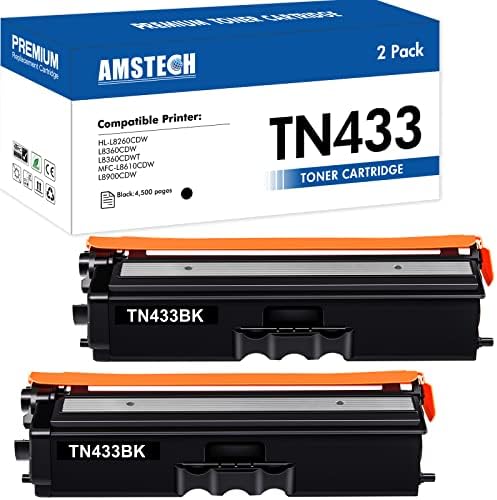 TN433BK TN-433BK Toner Brother Yazıcı için uygun ikame Brother TN433 TN-433 TN 433 için Brother MFC-L8900Cdw HL-L8360Cdw