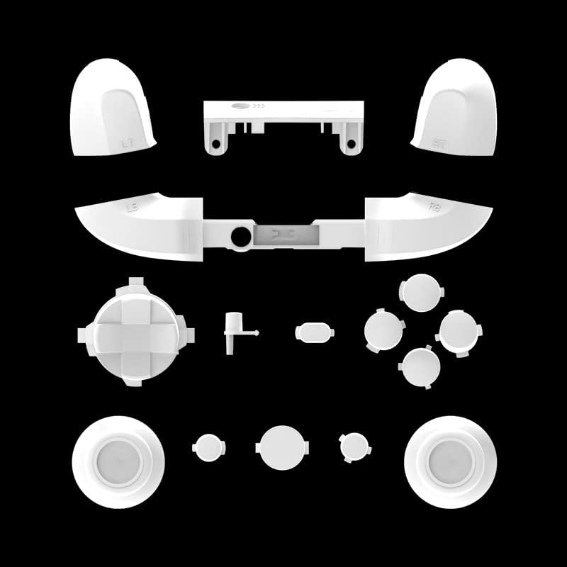 Tam Konut Shell Kılıf Denetleyici Konut Case Faceplates Düğmeler için X-Box Serisi X/S (Beyaz)