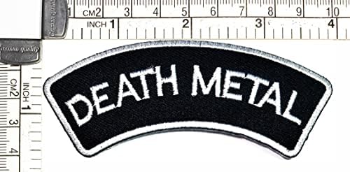 Kleenplus Ölüm Metal Sloganı Komik Kelime Demir on Yamalar Faaliyetleri İşlemeli Logo Kostüm Sanat Sticker Biker Motosiklet